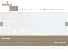 Tablet Screenshot of phuketpapacrab.com